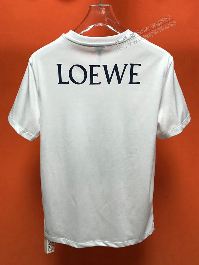 Loewe2020新款T恤 羅意威白色男短袖  tzy2413
